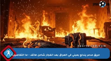 حريق مدمر يندلع بمبنى في العراق بعد انفجار شاحن هاتف – ما التفاصيل؟